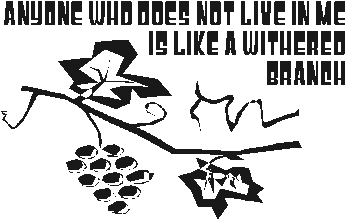Anyone who does not live in me is like a withered branch